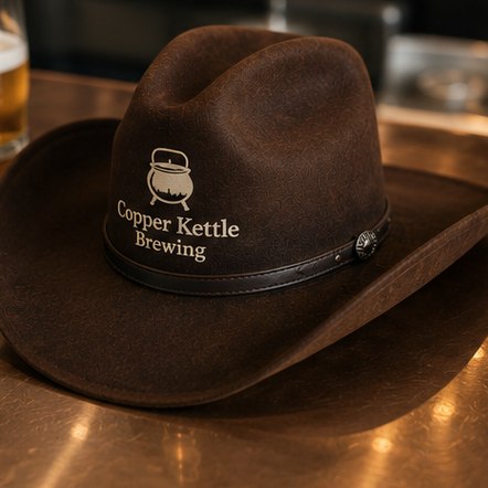 Customized cowboy hats for bars & breweries