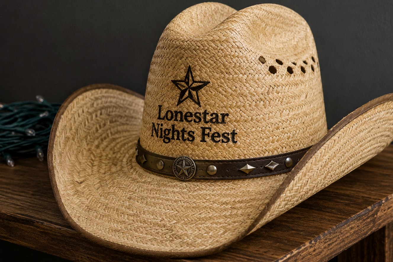 Customized cowboy hats for festivals & concerts