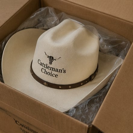 Wholesale branded western hats boxed for shipping